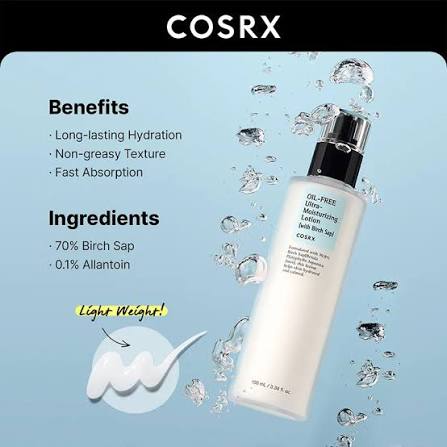 COSRX Oil-Free Ultra-Moisturizing Lotion (with Birch Sap) 100ml