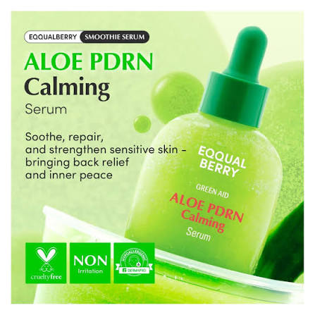 Eqqualberry Green Aid Aloe PDRN Calming Serum (30ml)