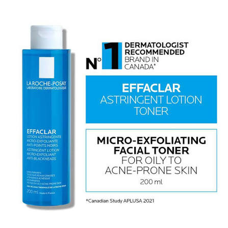 La Roche-Posay Effaclar Astringent Lotion Micro-Exfoliant Anti-Blackheads 200ml