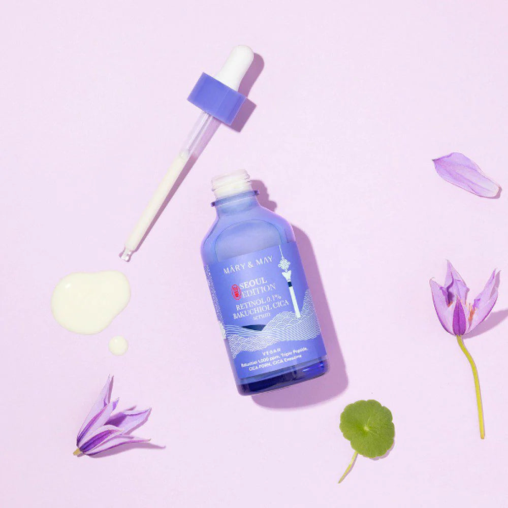 Mary & May Retinol 0.1% + Bakuchiol Cica Serum (Seoul Edition) 80ml
