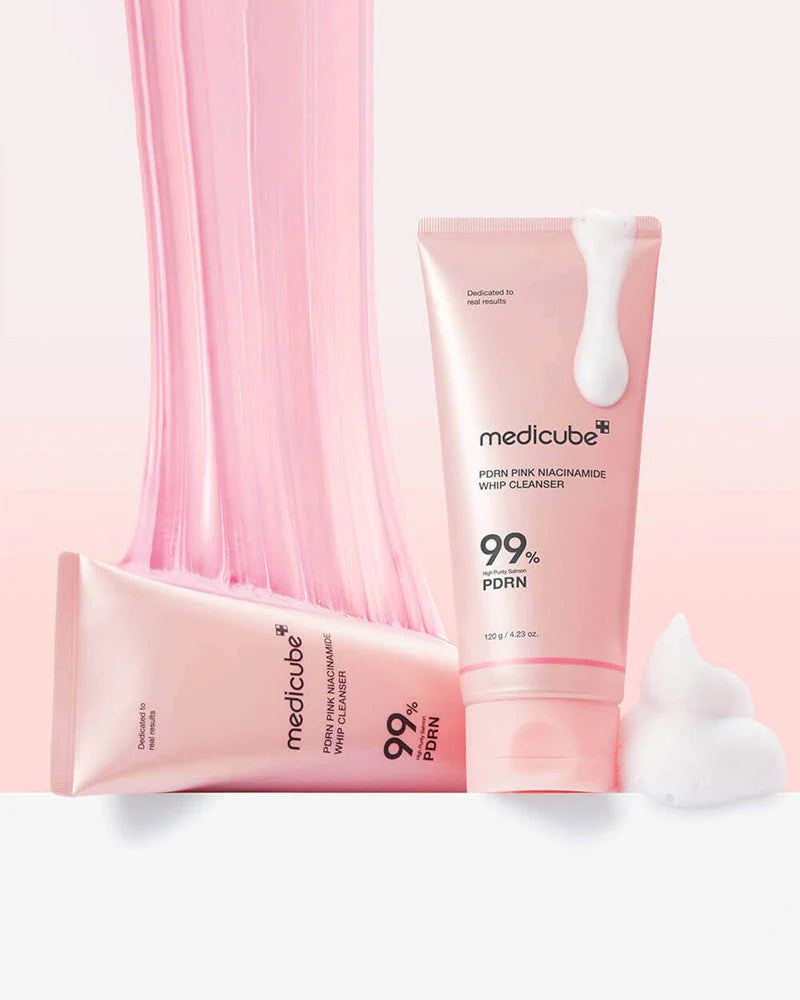 Medicube PDRN Pink Niacinamide Whip Cleanser (120 g)
