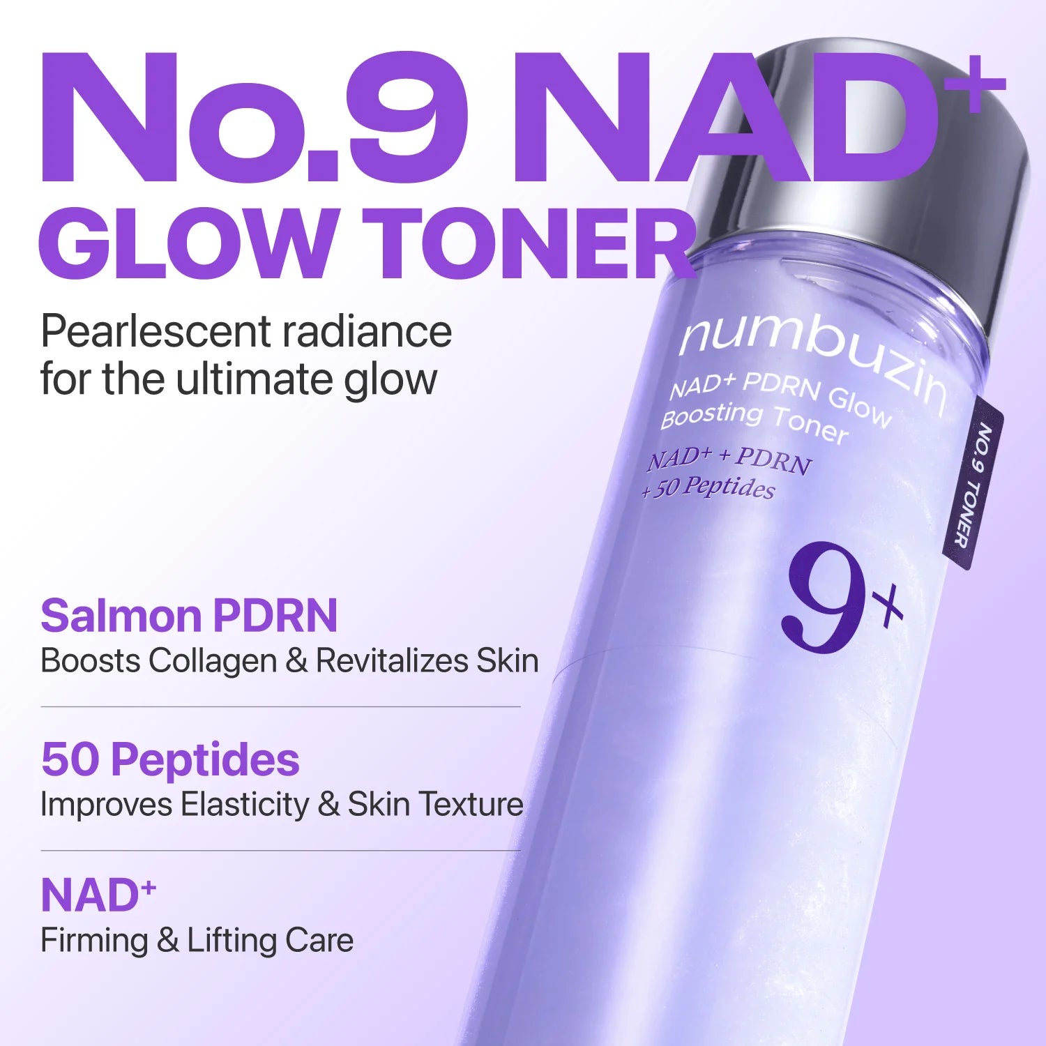 Numbuzin No.9+ NAD Glow Boosting Toner
