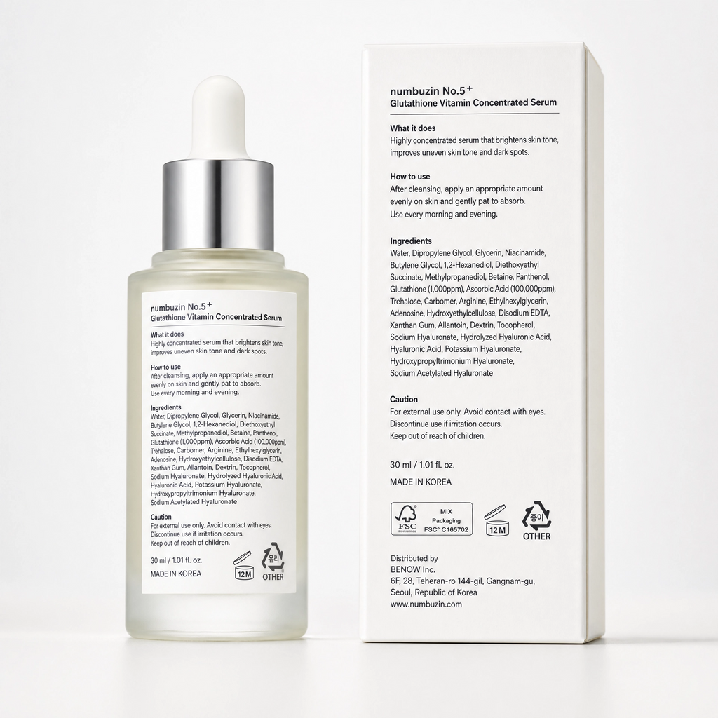 numbuzin Glutathione Vitamin